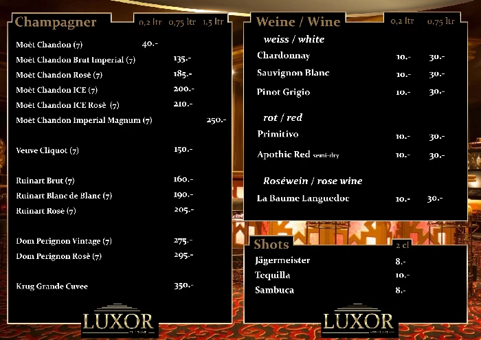 Getränkekarte 2